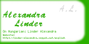 alexandra linder business card
